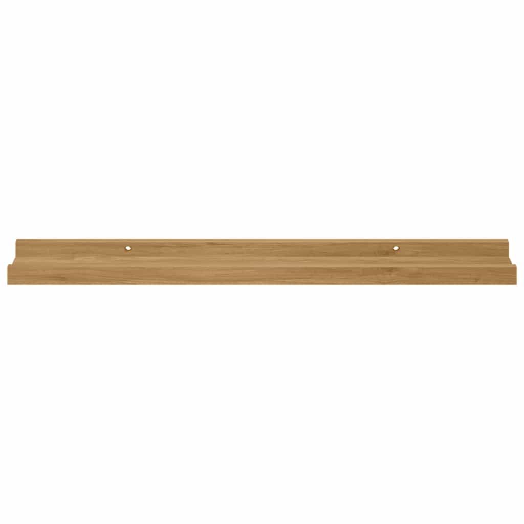 Wall Shelf with Shelf 4 pcs Brown 60 x 9 x 3 cm Engineered Wood