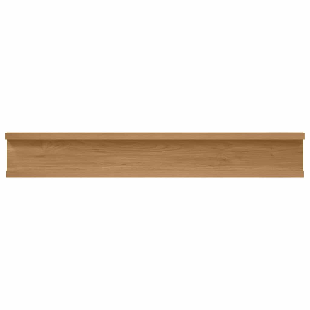 Wall Shelf with Shelf 4 pcs Brown 60 x 9 x 3 cm Engineered Wood