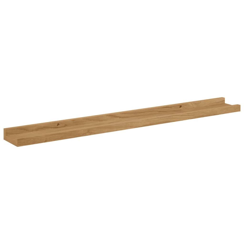 Wall Shelf Wall-Mounted 4 pcs Brown 80 x 9 x 3 cm