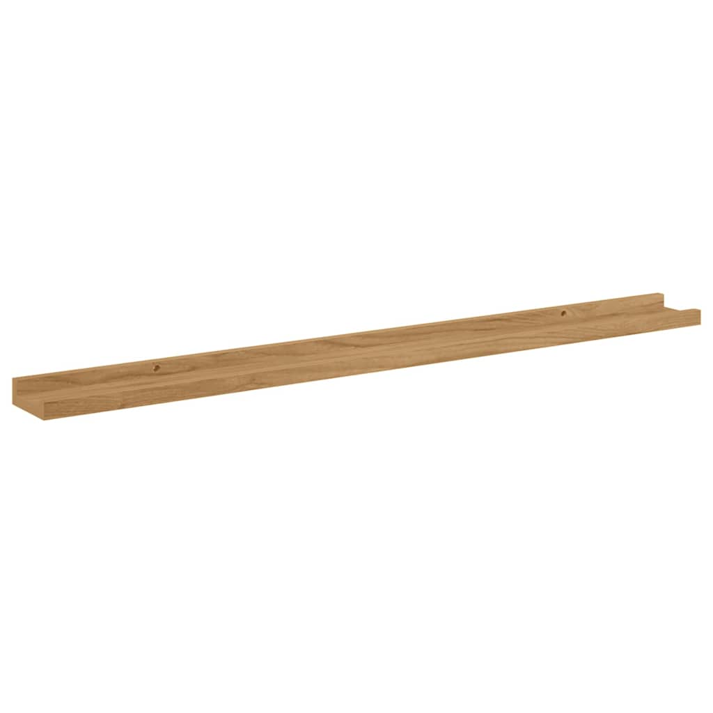 Wall Shelf 4 pcs Brown 100 x 9 x 3 cm Engineered Wood