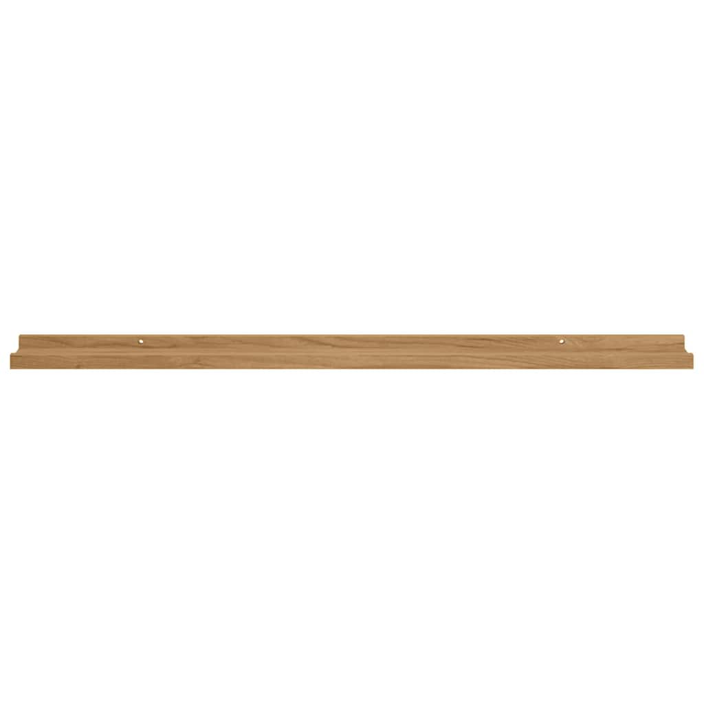 Wall Shelf 4 pcs Brown 100 x 9 x 3 cm Engineered Wood