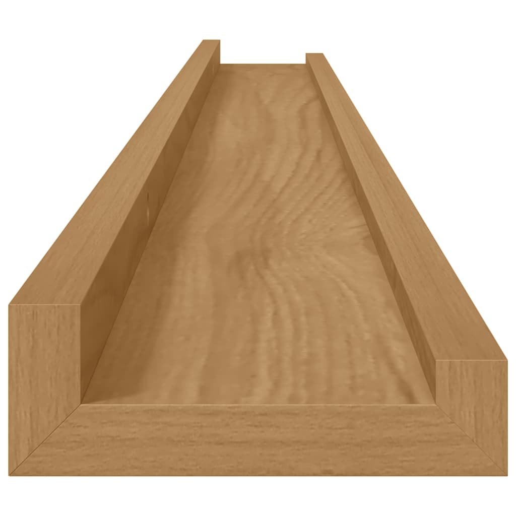 Wall Shelf 4 pcs Brown 100 x 9 x 3 cm Engineered Wood