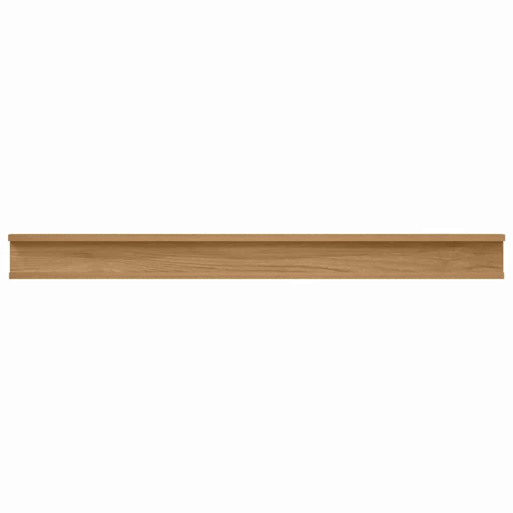 Wall Shelf 4 pcs Brown 100 x 9 x 3 cm Engineered Wood