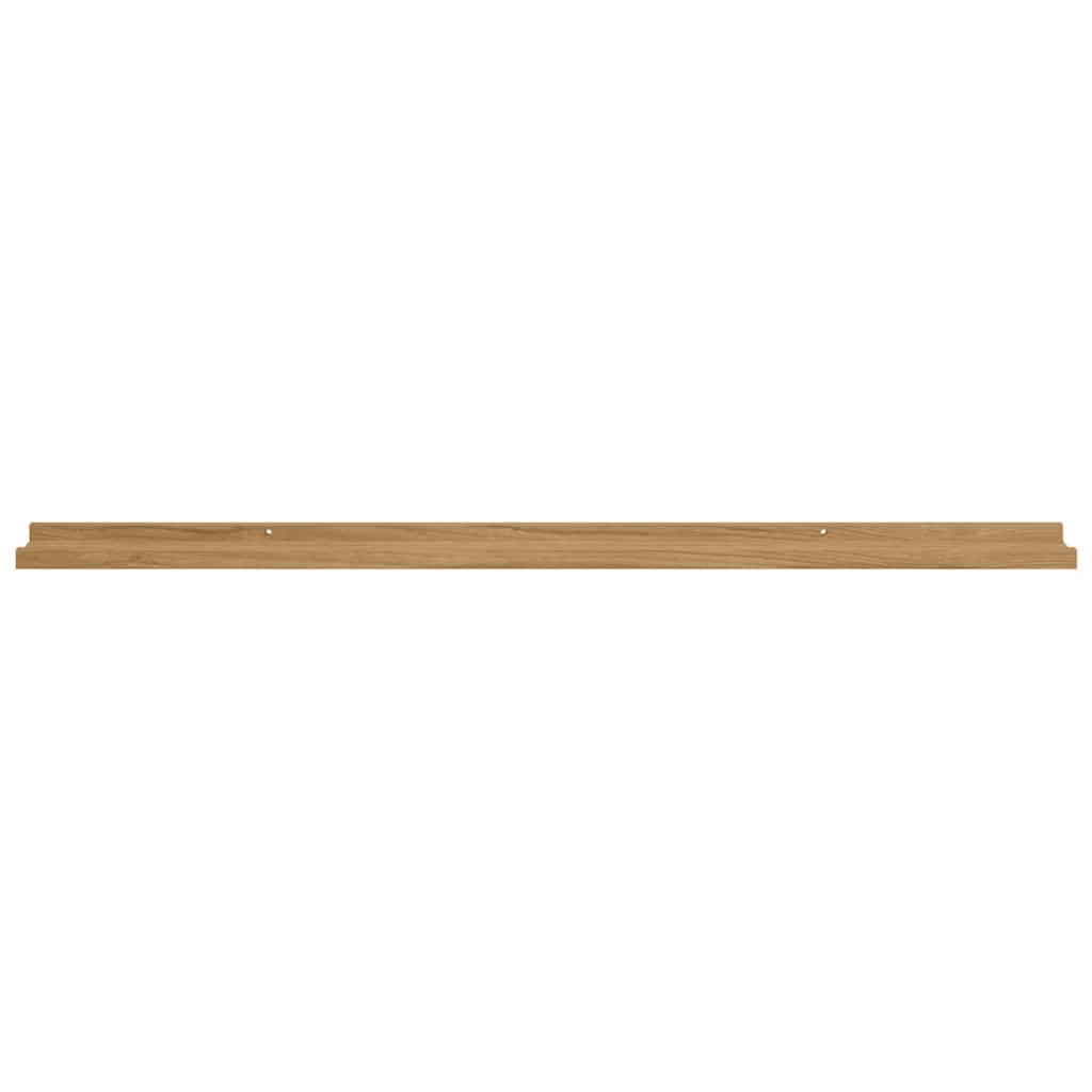 Wall Shelf 4 pcs Brown 115 x 9 x 3 cm Engineered Wood
