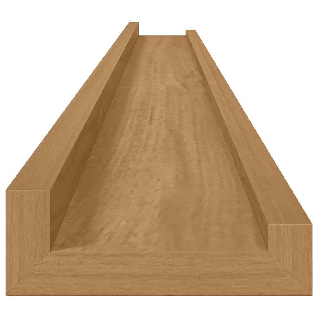 Wall Shelf 4 pcs Brown 115 x 9 x 3 cm Engineered Wood