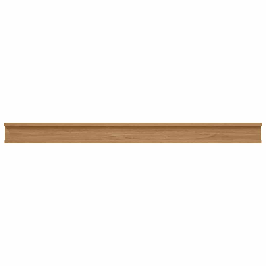 Wall Shelf 4 pcs Brown 115 x 9 x 3 cm Engineered Wood