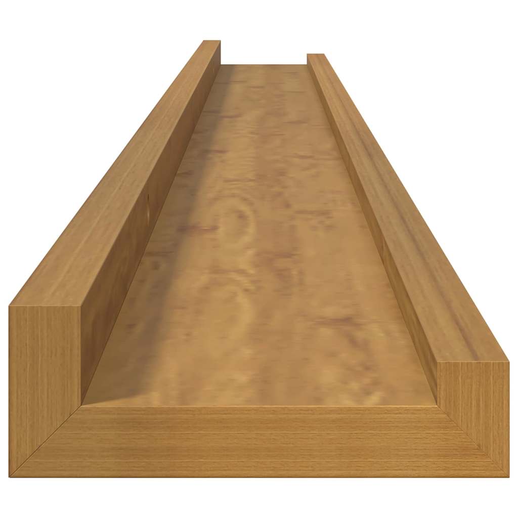 Wall Shelf 2 pcs Beige 100 x 9 x 3 cm Engineered Wood
