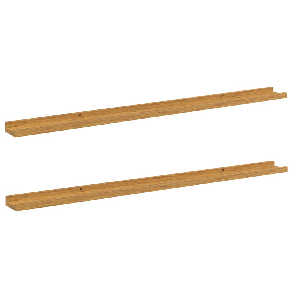 Wall Shelf 2 pcs Beige 115 x 9 x 3 cm Engineered Wood