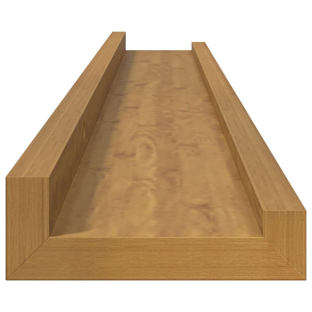 Wall Shelf with Shelf 4 pcs Beige 80 x 9 x 3 cm Engineered Wood