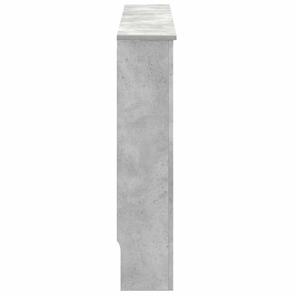Radiator Cover Concrete Grey 172 x 19 x 81.5 cm Engineered Wood