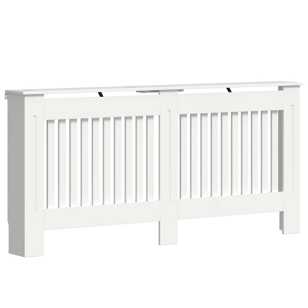 Radiator Cover High Gloss White 172 x 19 x 81.5 cm