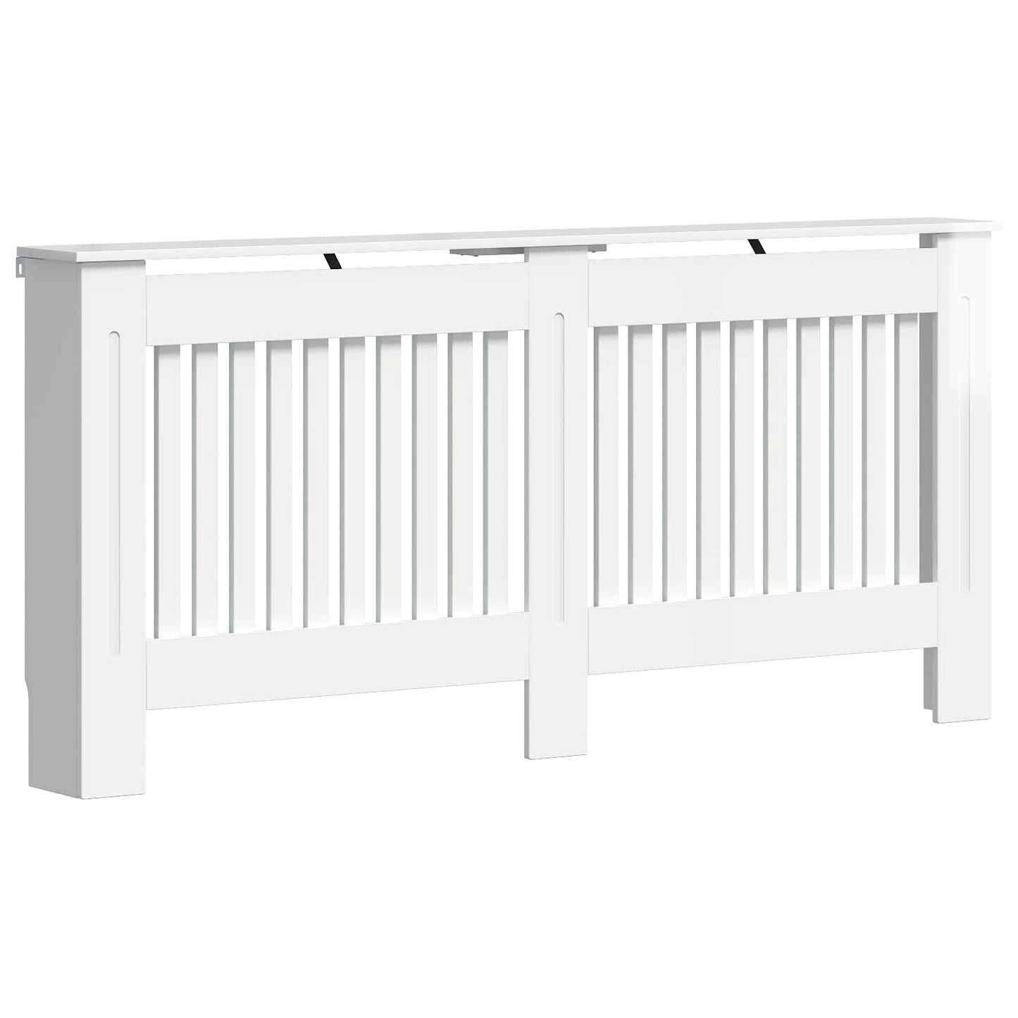 Radiator Cover High Gloss White 172 x 19 x 81.5 cm