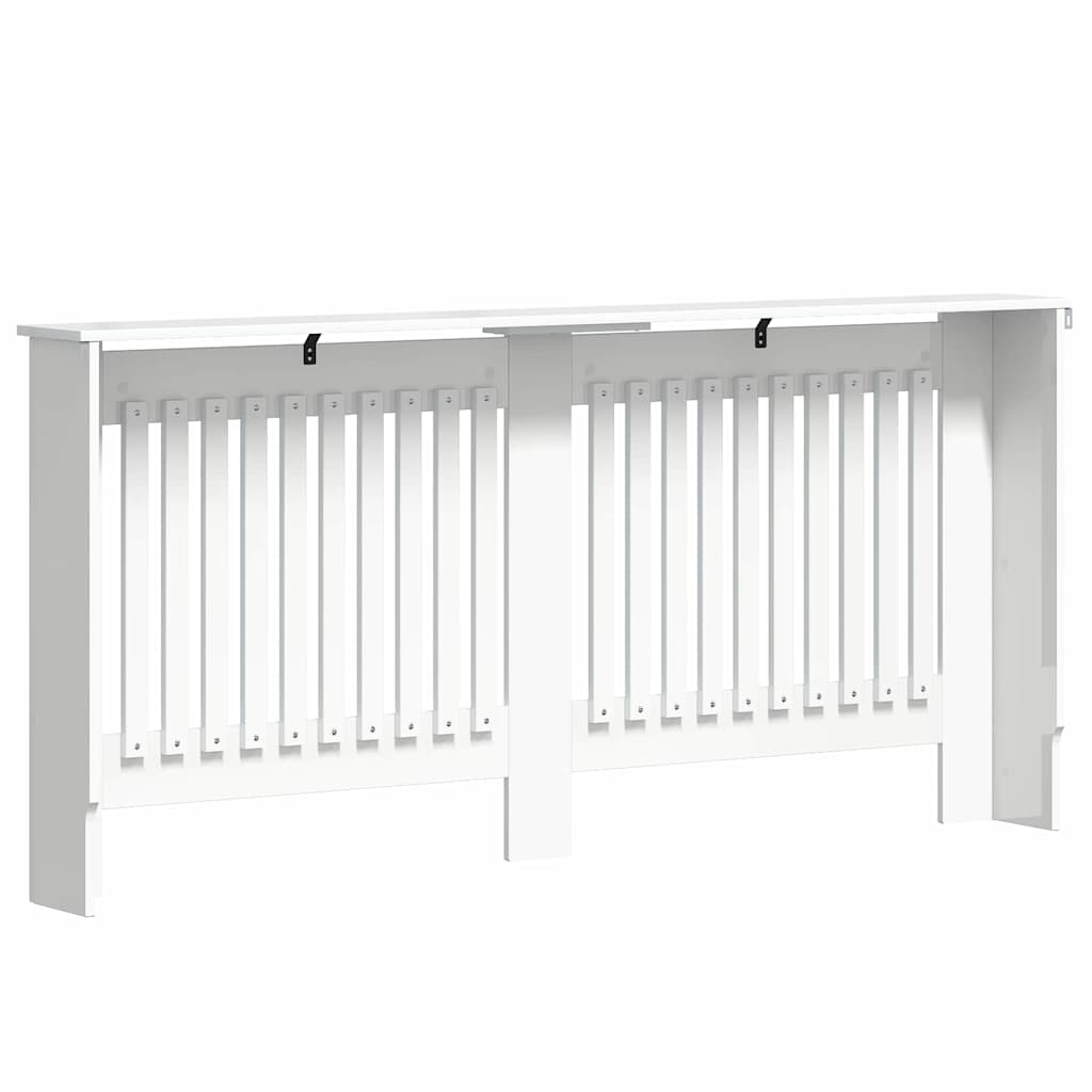 Radiator Cover High Gloss White 172 x 19 x 81.5 cm