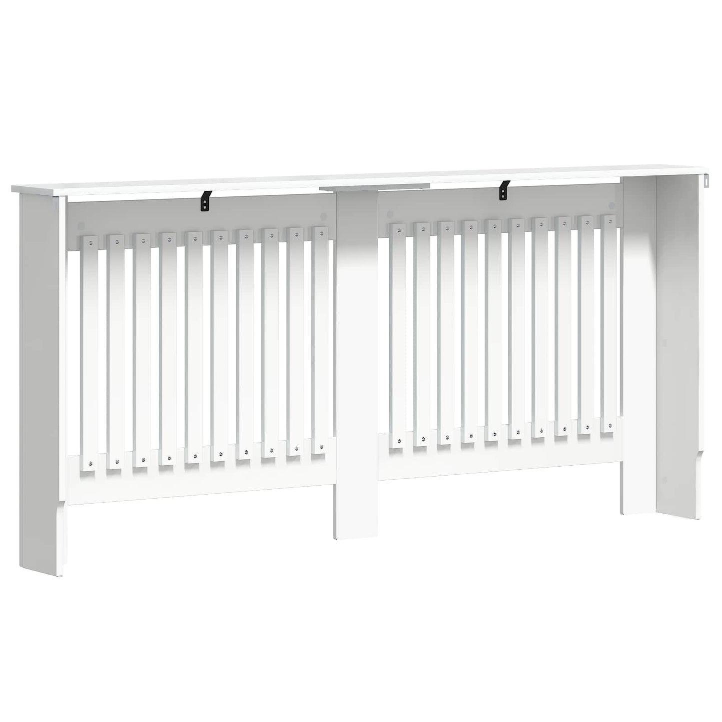 Radiator Cover High Gloss White 172 x 19 x 81.5 cm