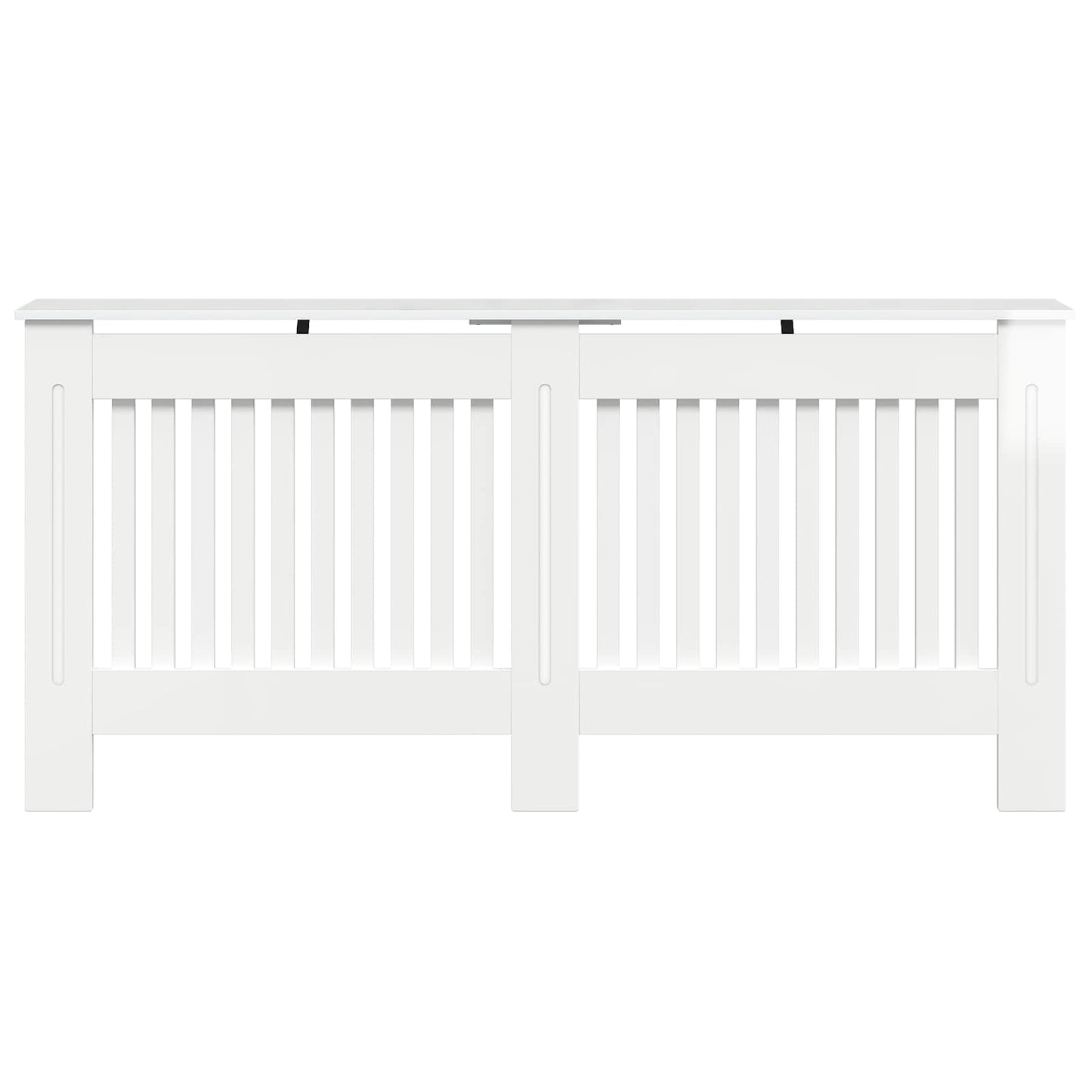 Radiator Cover High Gloss White 172 x 19 x 81.5 cm