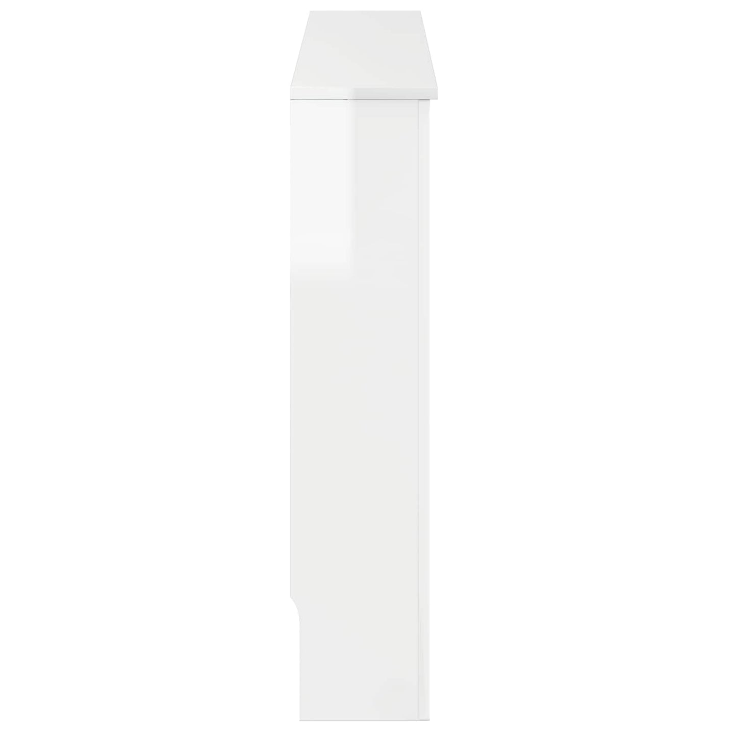 Radiator Cover High Gloss White 172 x 19 x 81.5 cm