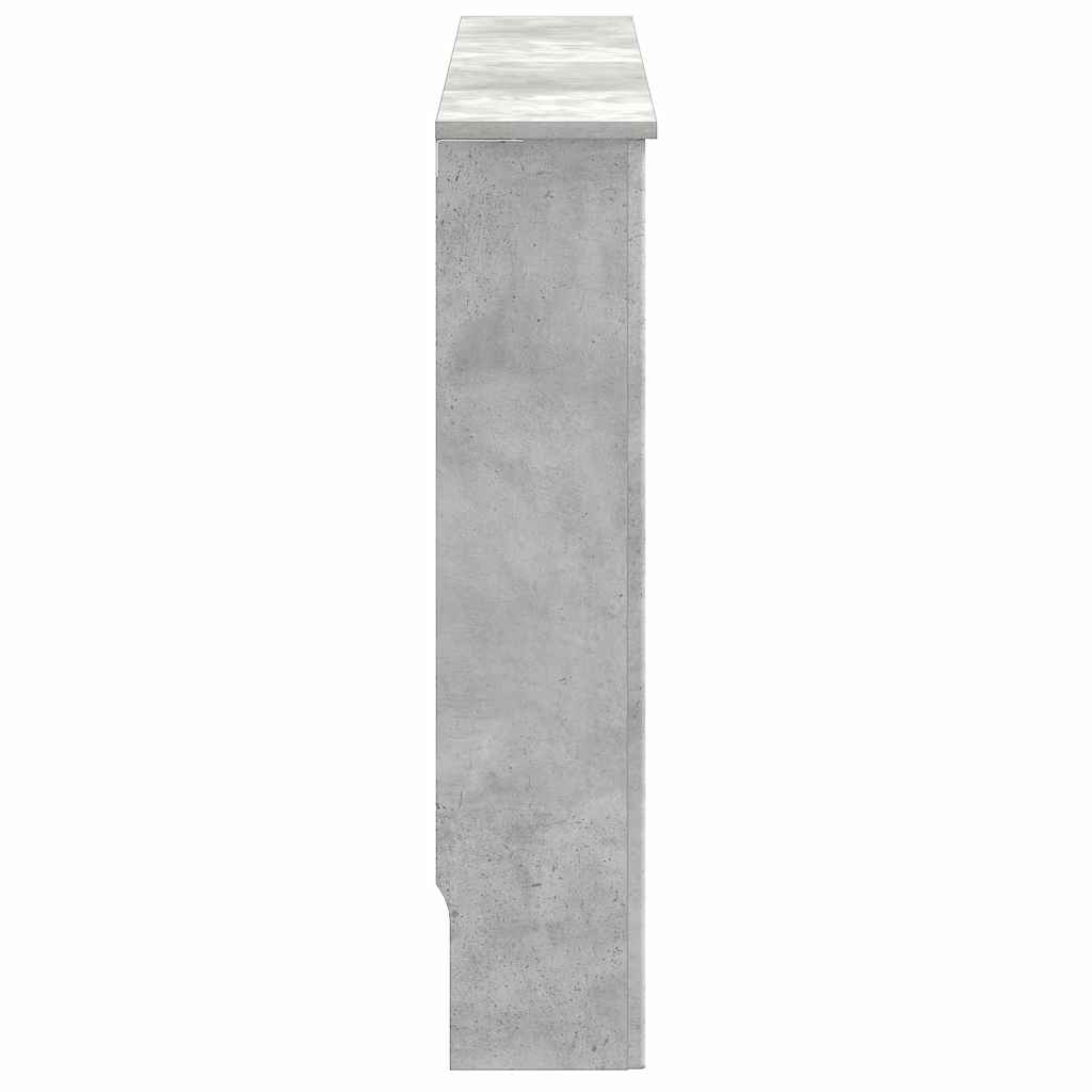 Radiator Cover Concrete Grey 152 x 19 x 81.5 cm Engineered Wood