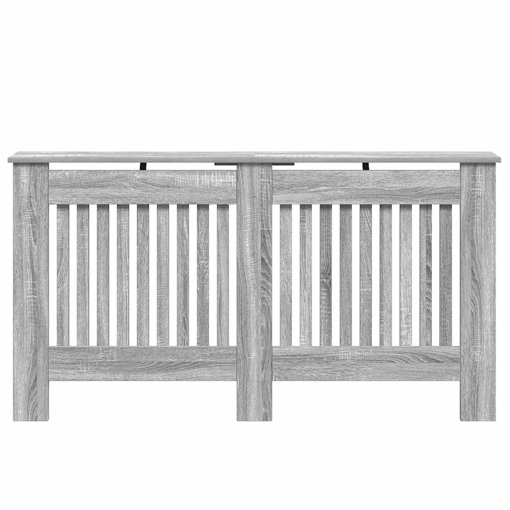 Radiator Cover Grey Sonoma 152 x 19 x 81.5 cm Engineered Wood