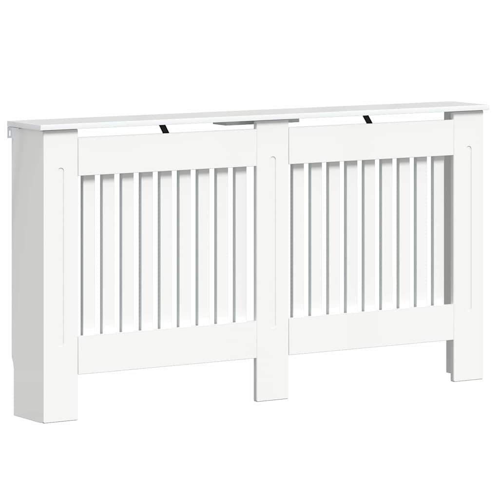 Radiator Cover High Gloss White 152 x 19 x 81.5 cm