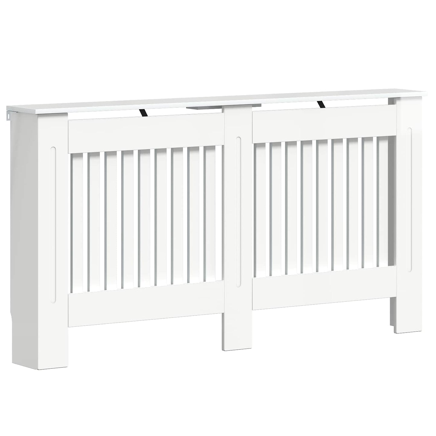 Radiator Cover High Gloss White 152 x 19 x 81.5 cm