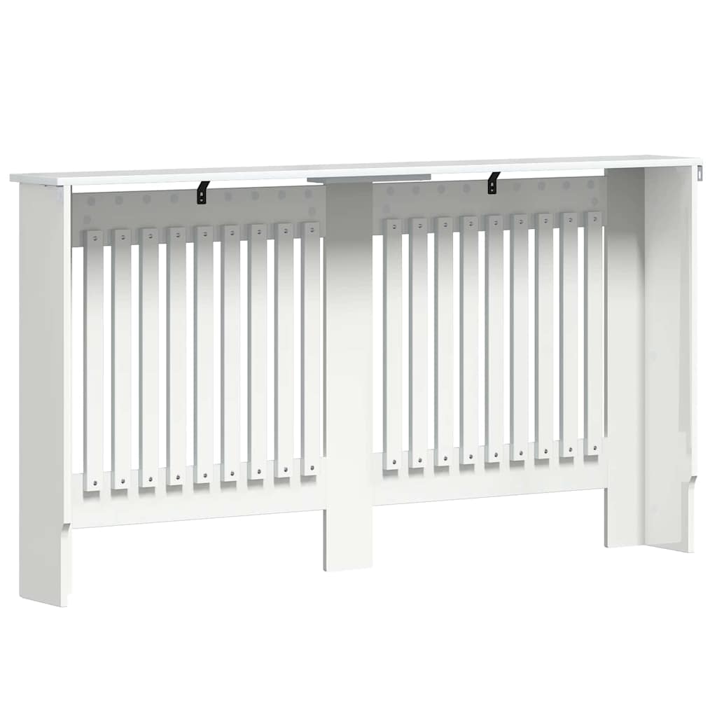 Radiator Cover High Gloss White 152 x 19 x 81.5 cm