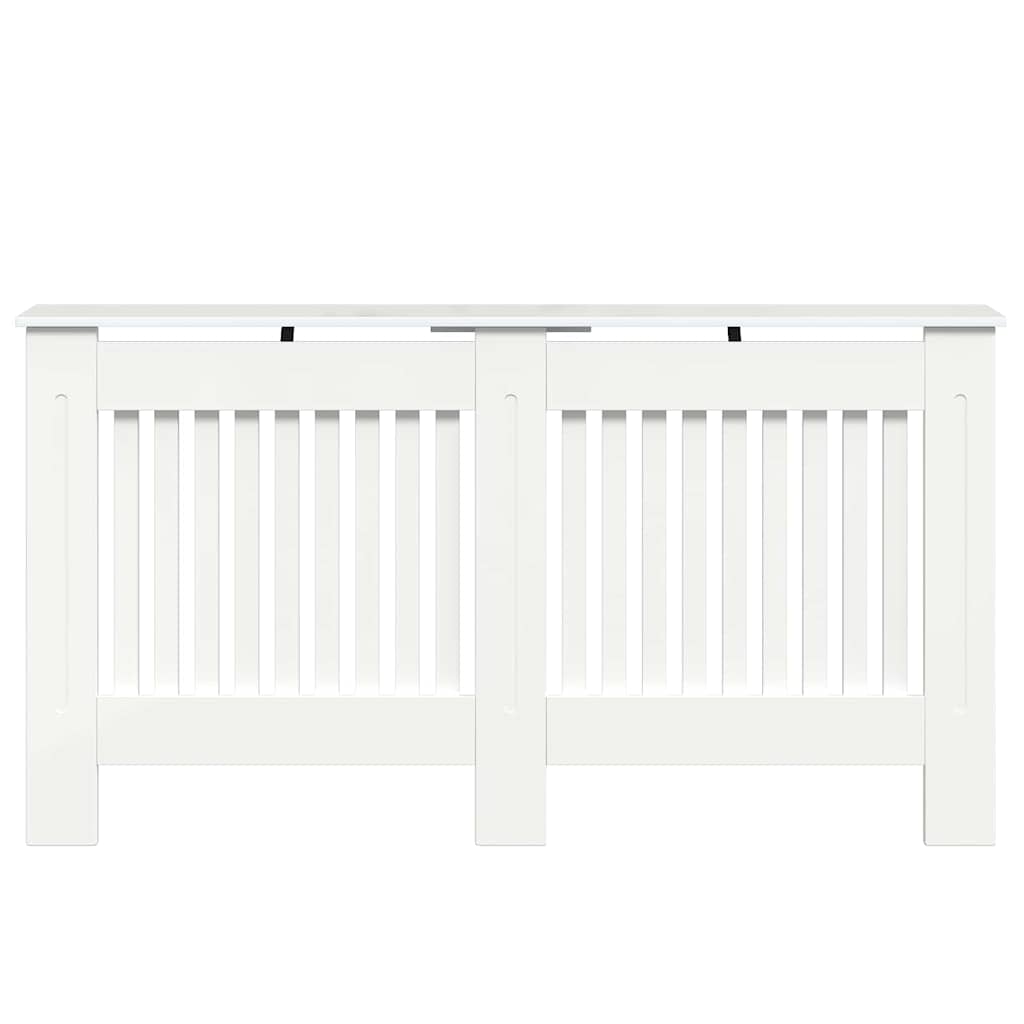 Radiator Cover High Gloss White 152 x 19 x 81.5 cm