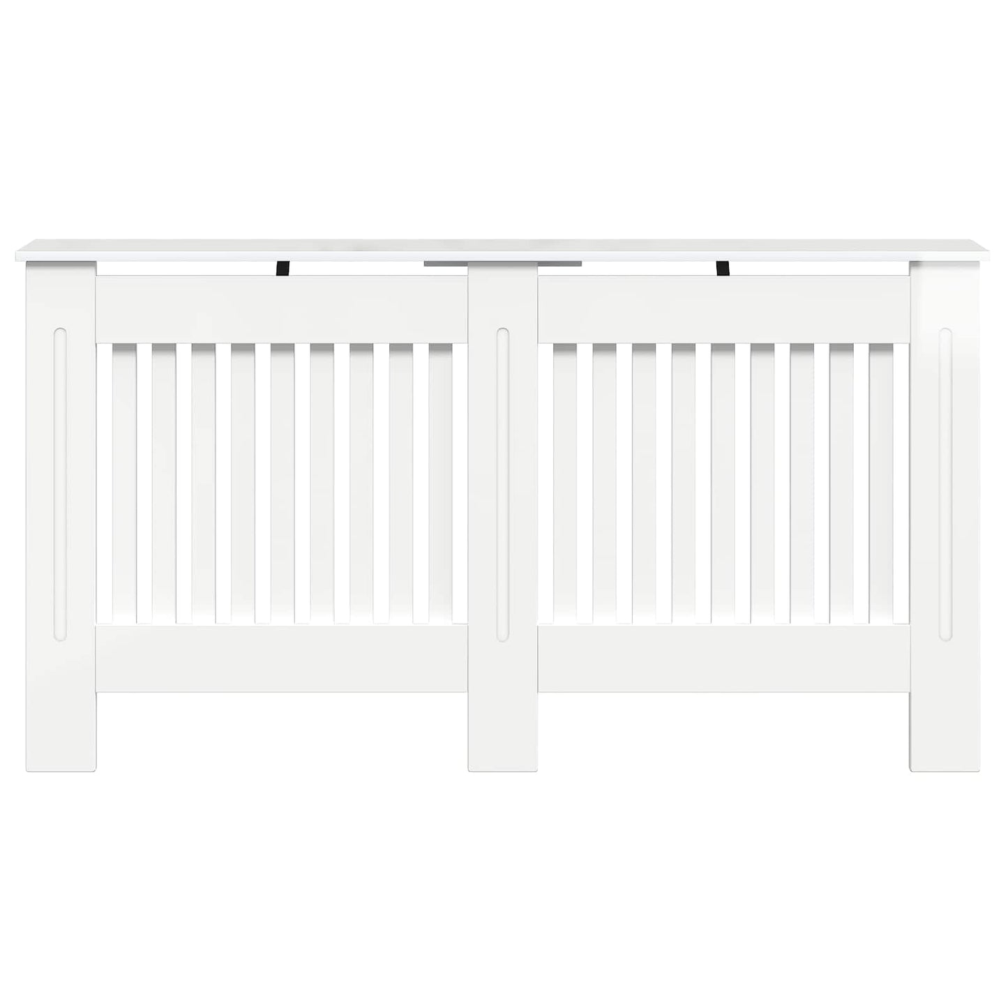Radiator Cover High Gloss White 152 x 19 x 81.5 cm