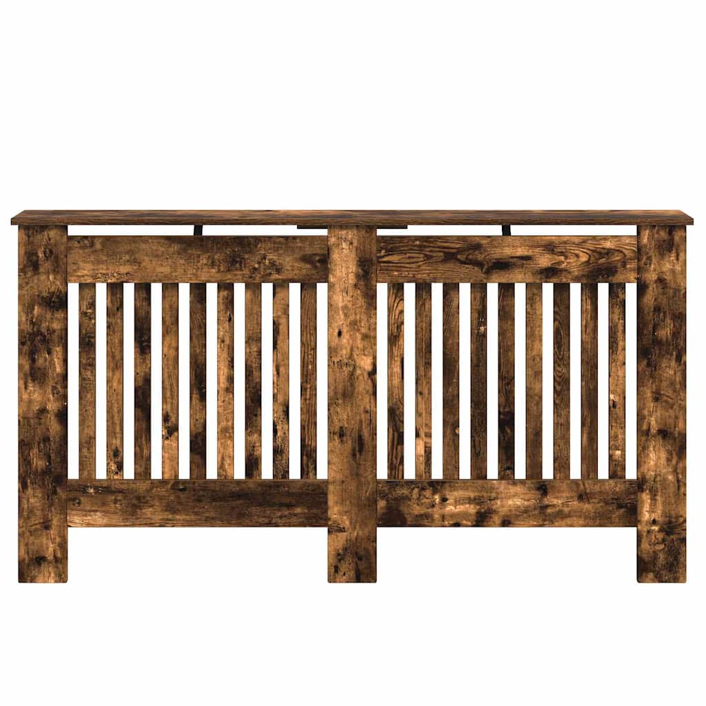 Radiator Cover Smoked Oak 152 x 19 x 81.5 cm Engineered Wood