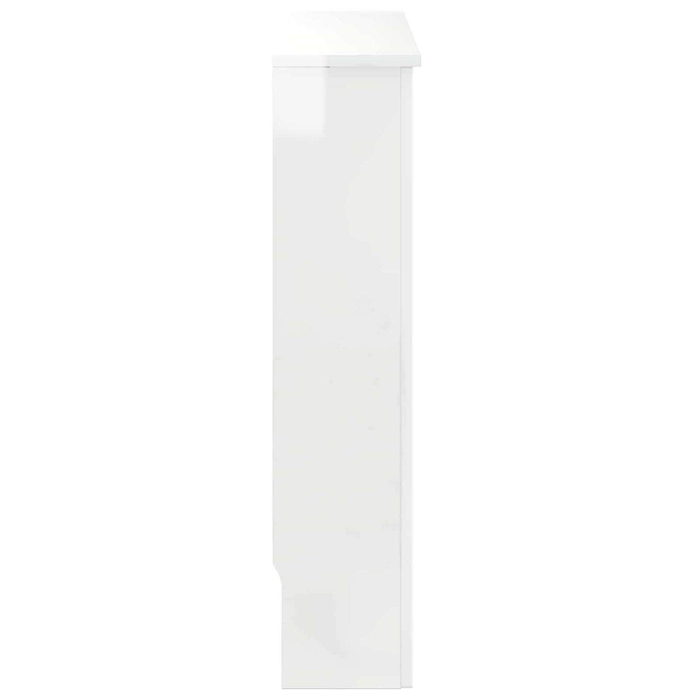 Radiator Cover High Gloss White 78 x 19 x 81.5 cm