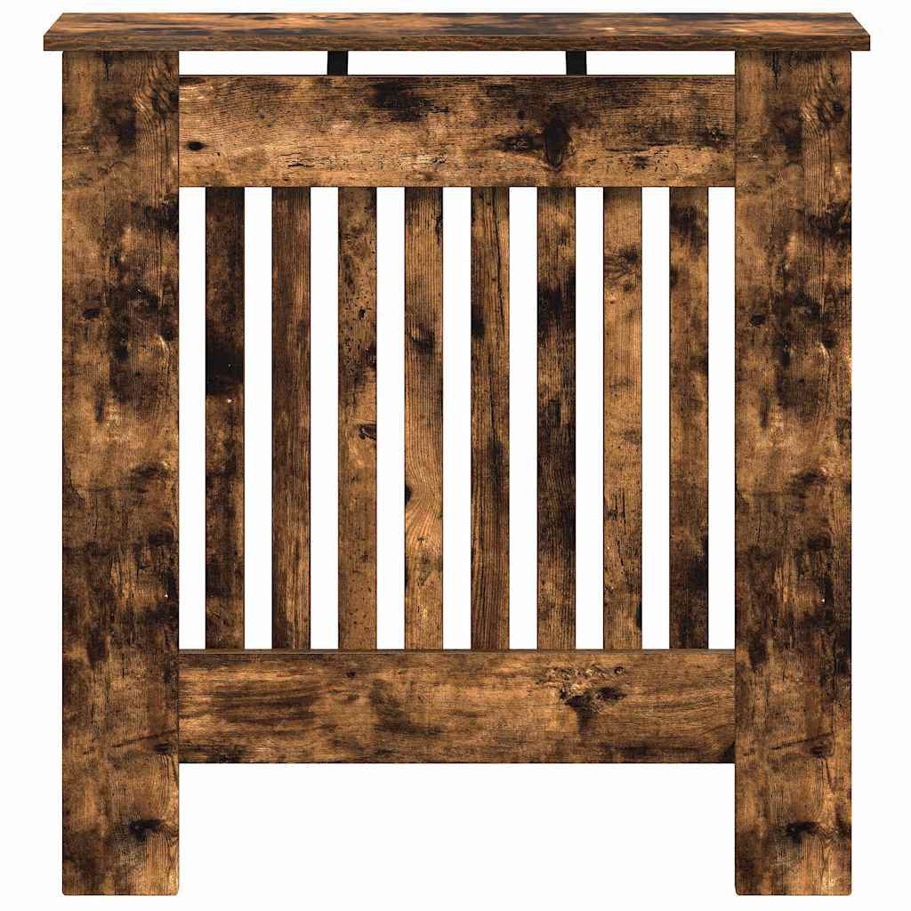 Radiator Cover Smoked Oak 78 x 19 x 81.5 cm Engineered Wood