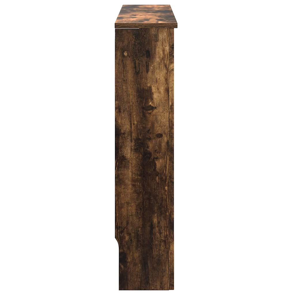 Radiator Cover Smoked Oak 78 x 19 x 81.5 cm Engineered Wood