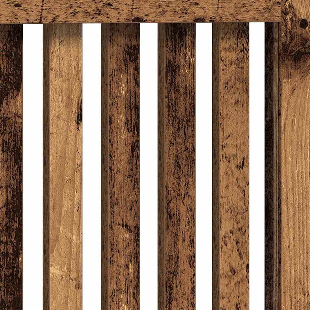 Radiator Cover Old Wood 78 x 19 x 81.5 cm Engineered Wood
