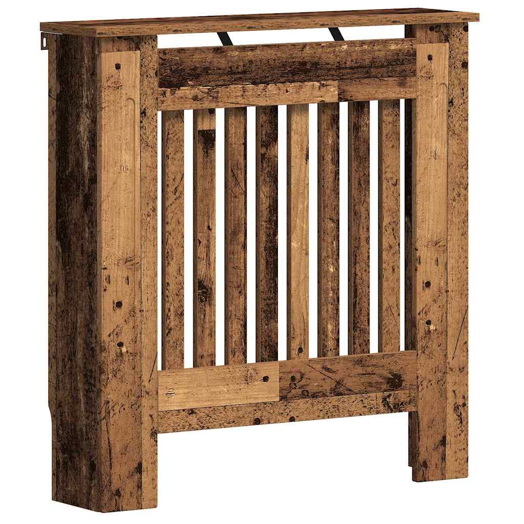 Radiator Cover Old Wood 78 x 19 x 81.5 cm Engineered Wood