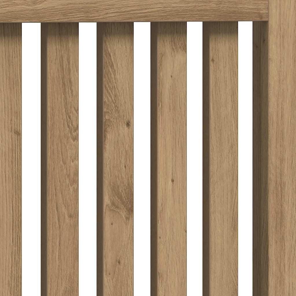Radiator Cover Artisan Oak 78 x 19 x 81.5 cm Engineered Wood