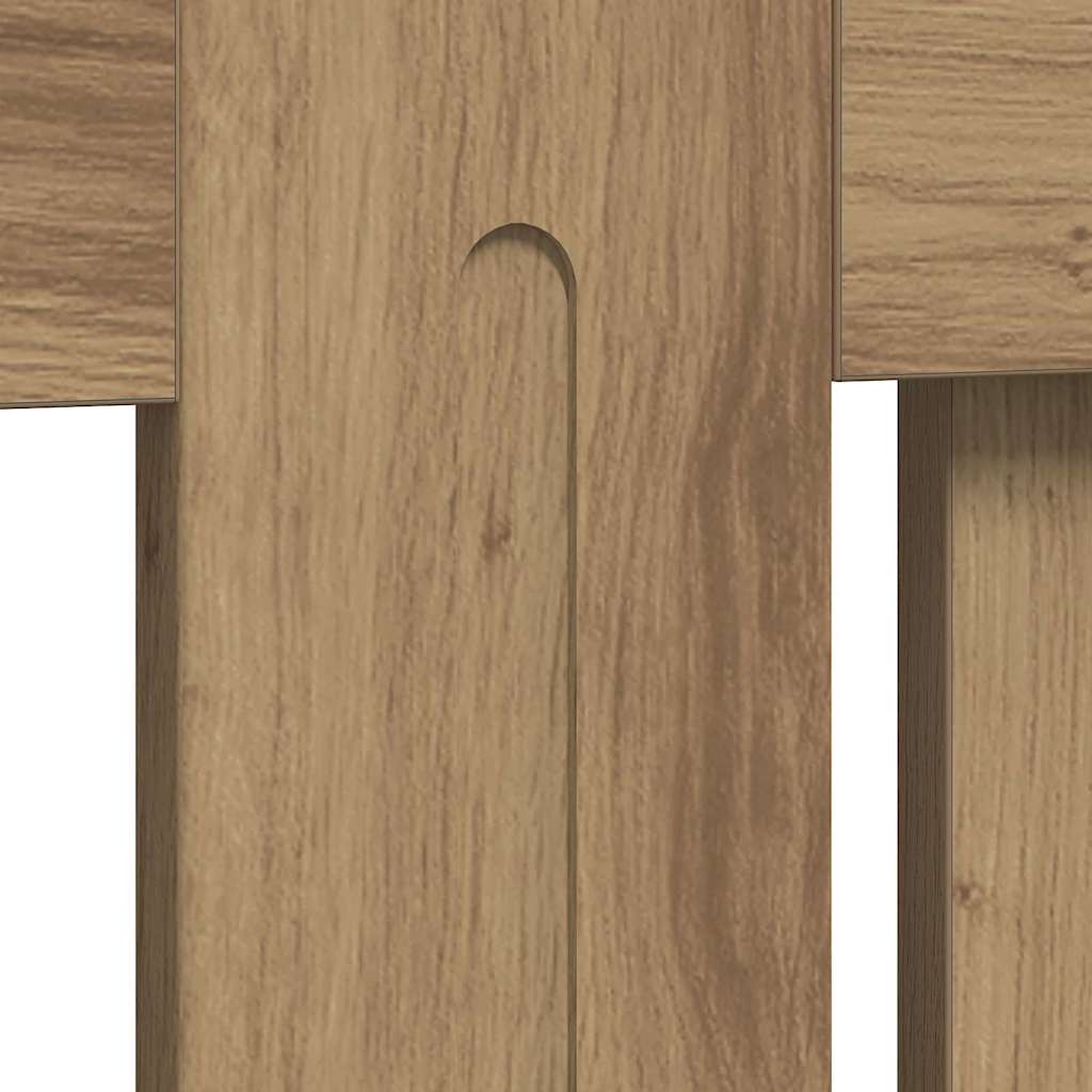 Radiator Cover Artisan Oak 78 x 19 x 81.5 cm Engineered Wood