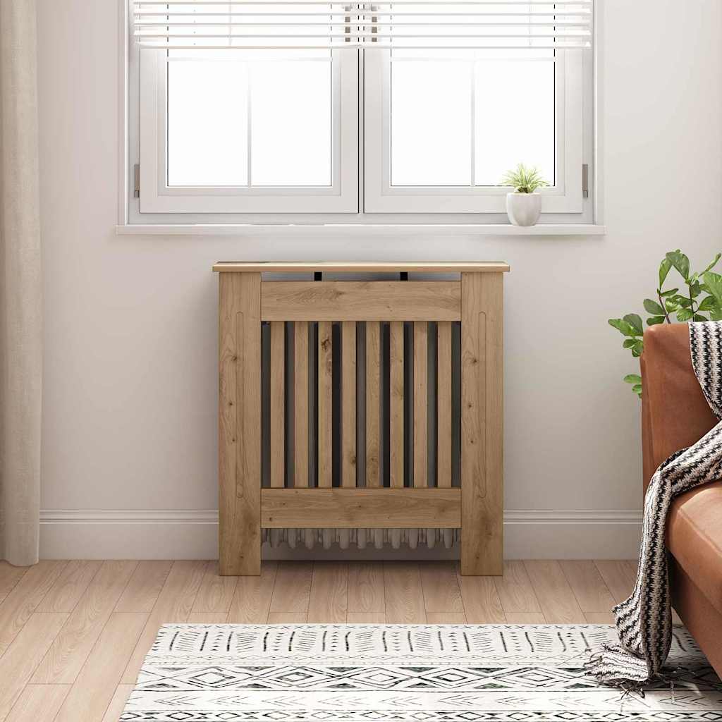 Radiator Cover Artisan Oak 78 x 19 x 81.5 cm Engineered Wood