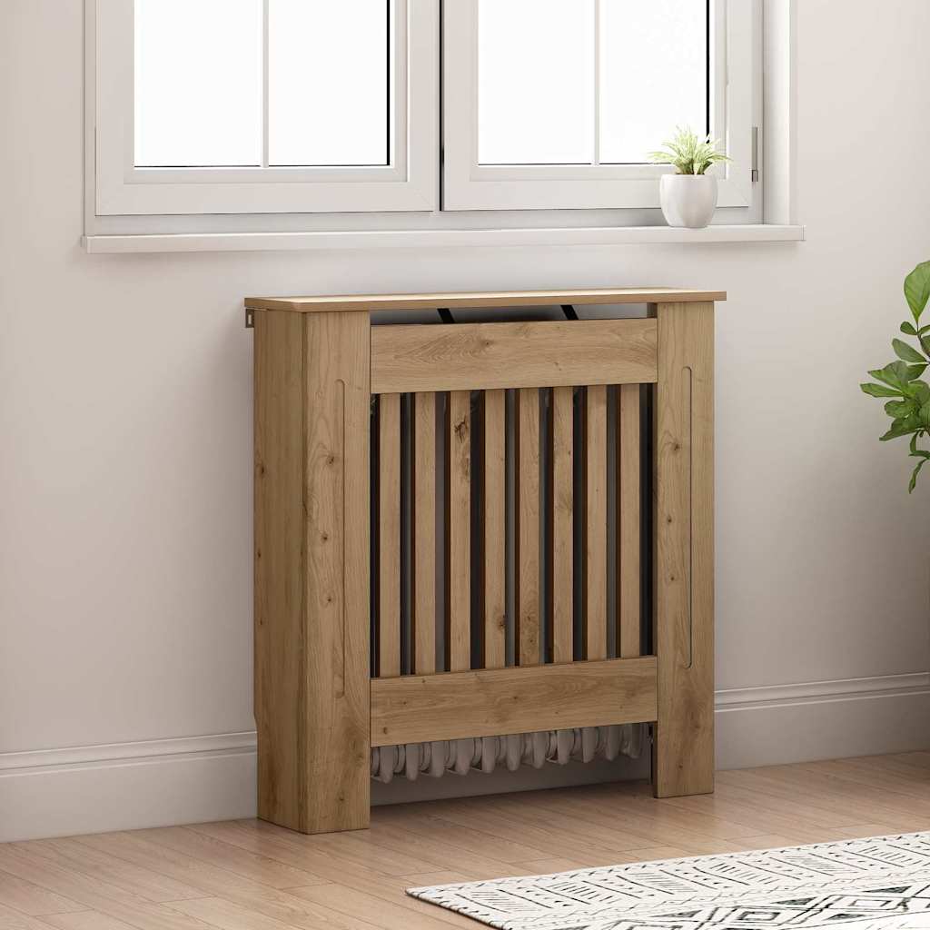 Radiator Cover Artisan Oak 78 x 19 x 81.5 cm Engineered Wood