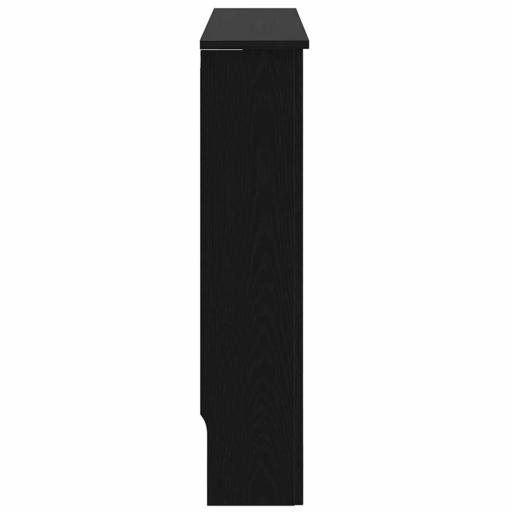 Radiator Cover Black Oak 78 x 19 x 81.5 cm Engineered Wood