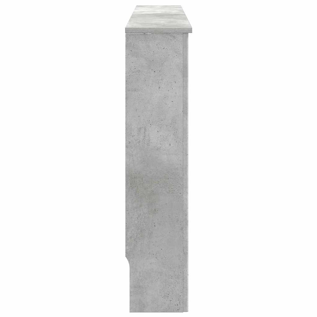Radiator Cover Concrete Grey 112 x 19 x 81.5 cm Engineered Wood