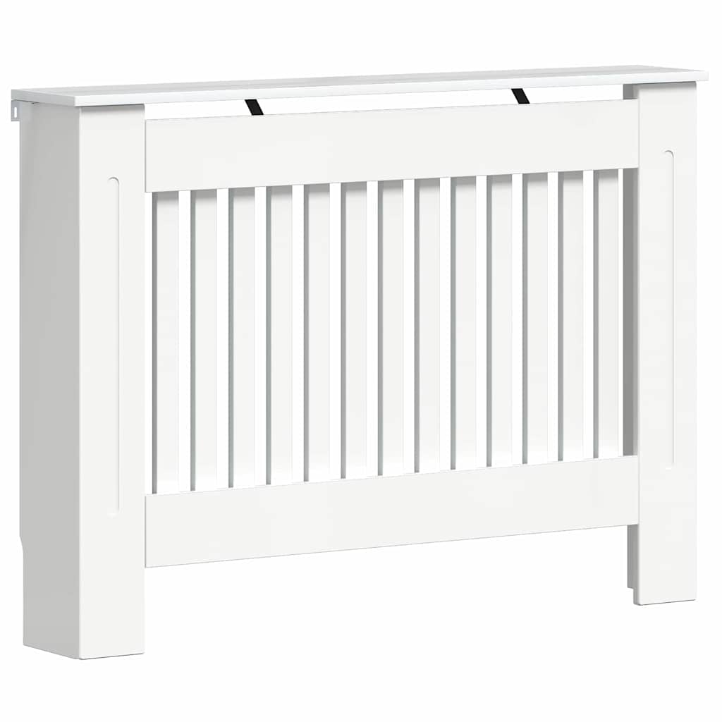 Radiator Cover High Gloss White 112 x 19 x 81.5 cm