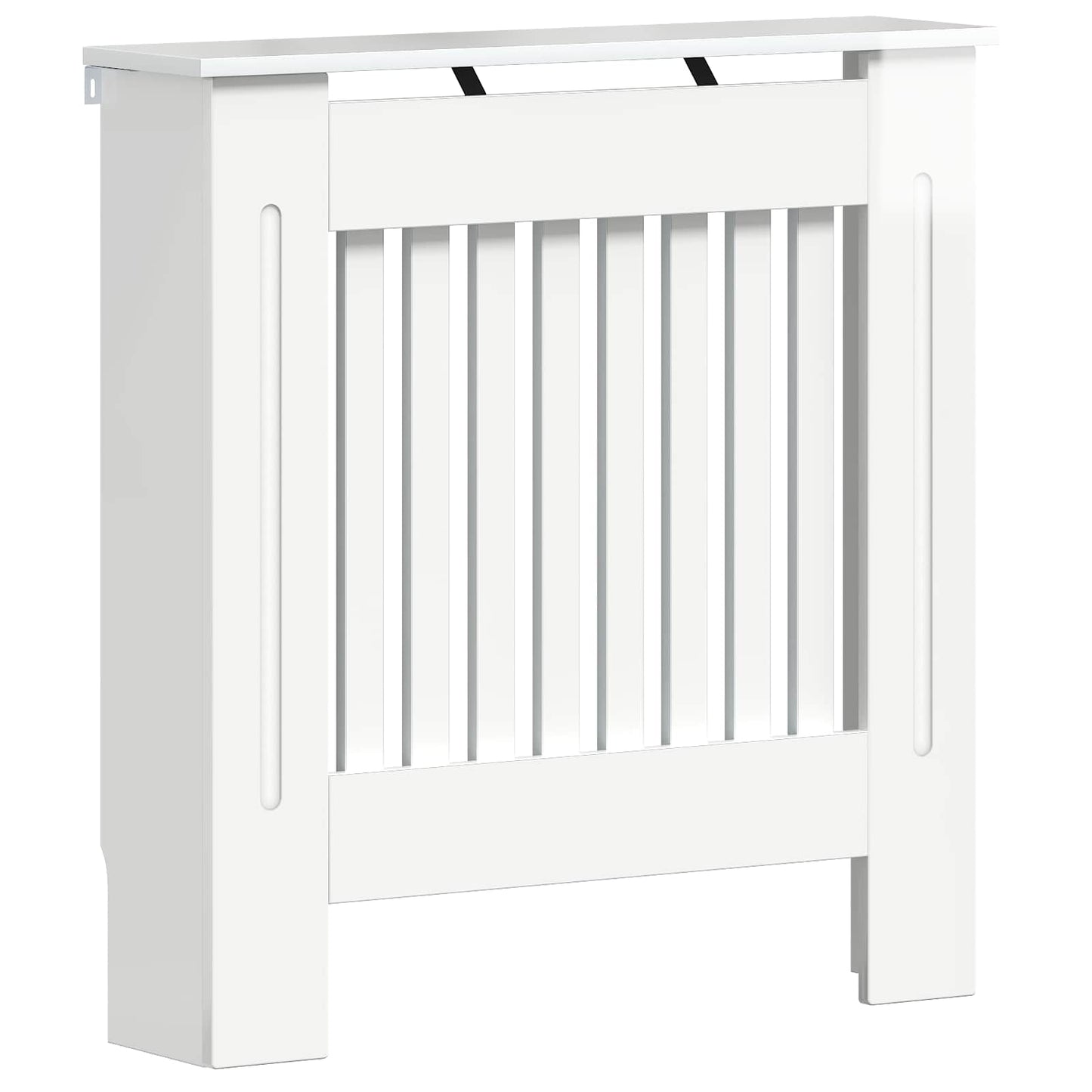 Radiator Cover High Gloss White 112 x 19 x 81.5 cm