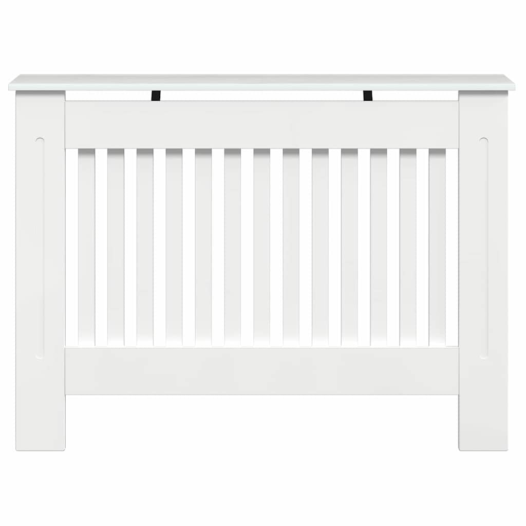 Radiator Cover High Gloss White 112 x 19 x 81.5 cm