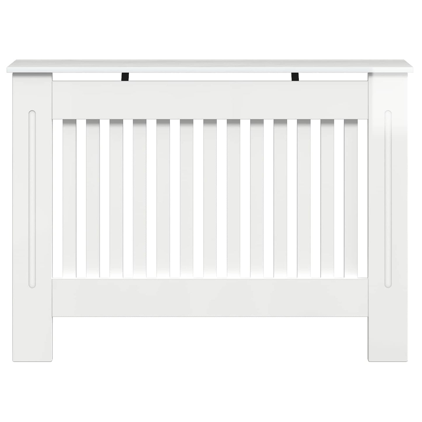 Radiator Cover High Gloss White 112 x 19 x 81.5 cm