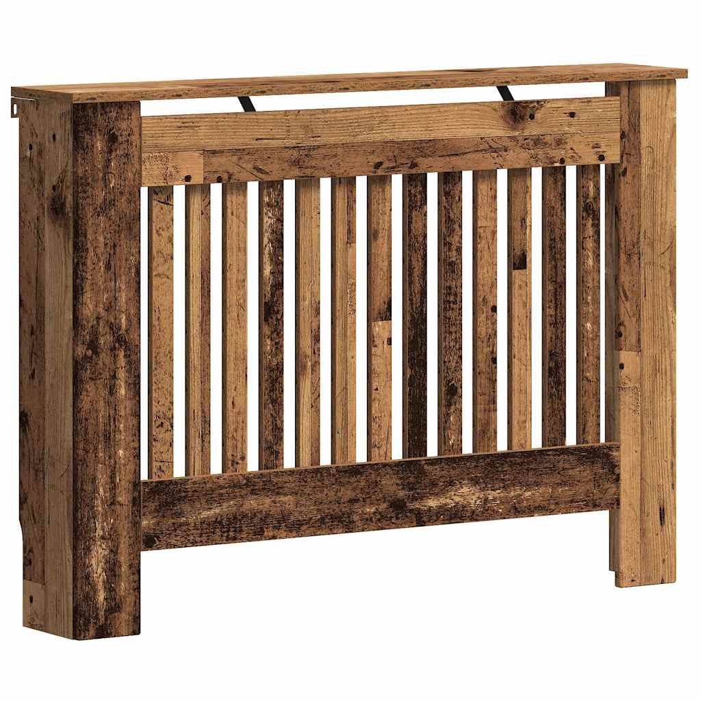 Radiator Cover Old Wood 112 x 19 x 81.5 cm Engineered Wood