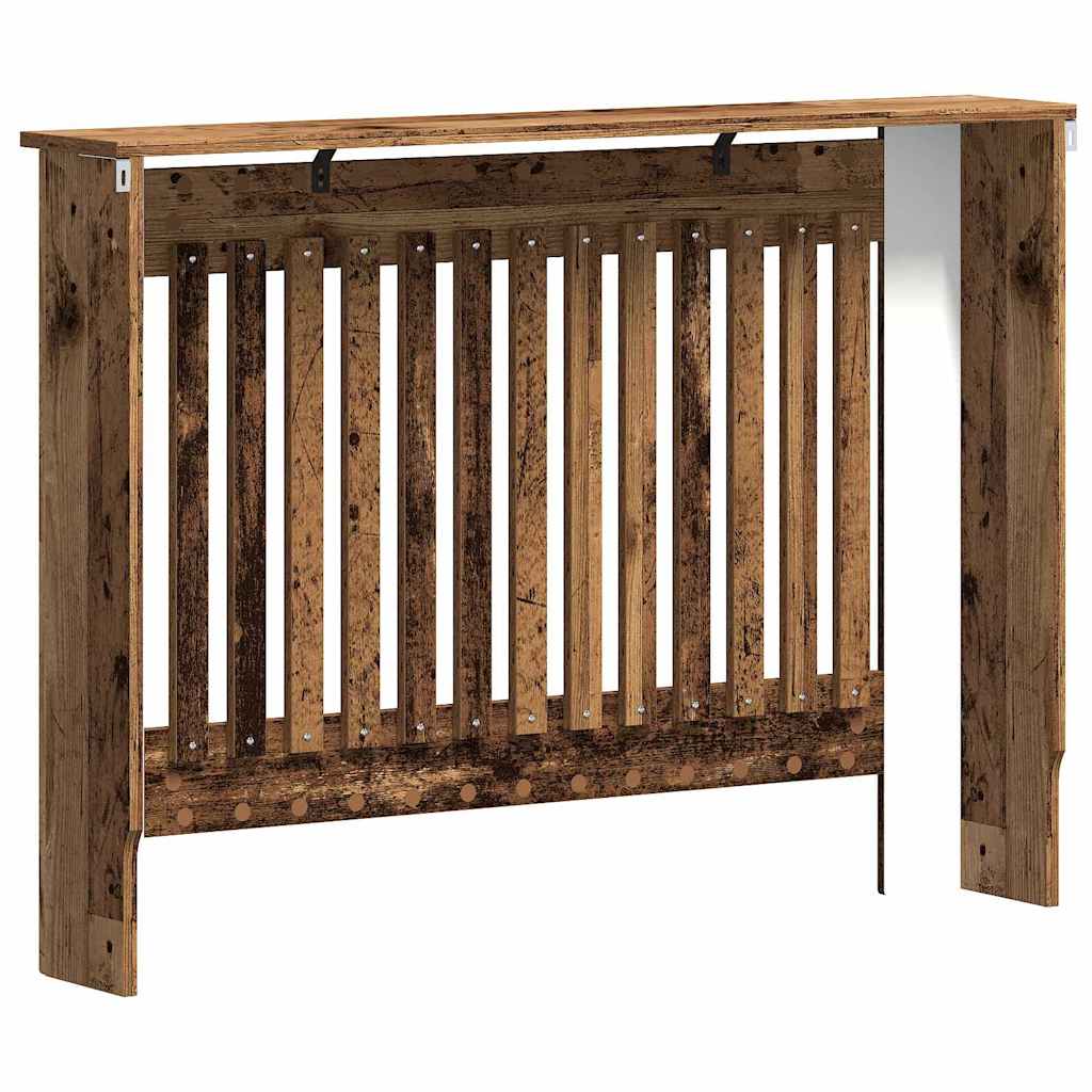 Radiator Cover Old Wood 112 x 19 x 81.5 cm Engineered Wood