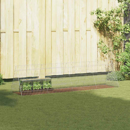Rabbit Cage Silver 215 x 55 x 55 cm Galvanised Steel