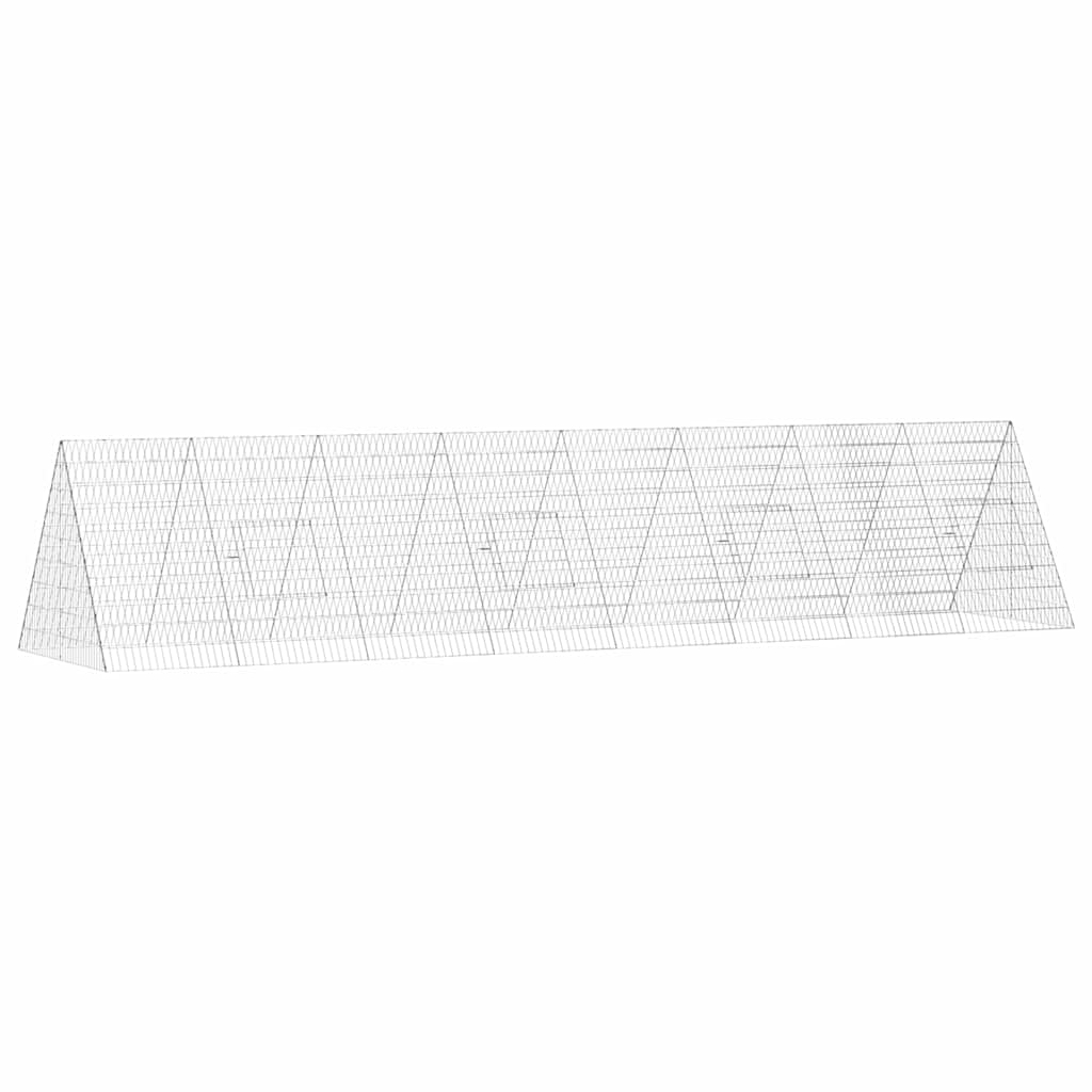 Rabbit Cage Silver 430 x 100 x 85 cm Galvanised Steel