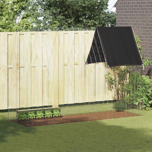 Rabbit Cage Silver 300 x 100 x 210 cm Galvanised Steel