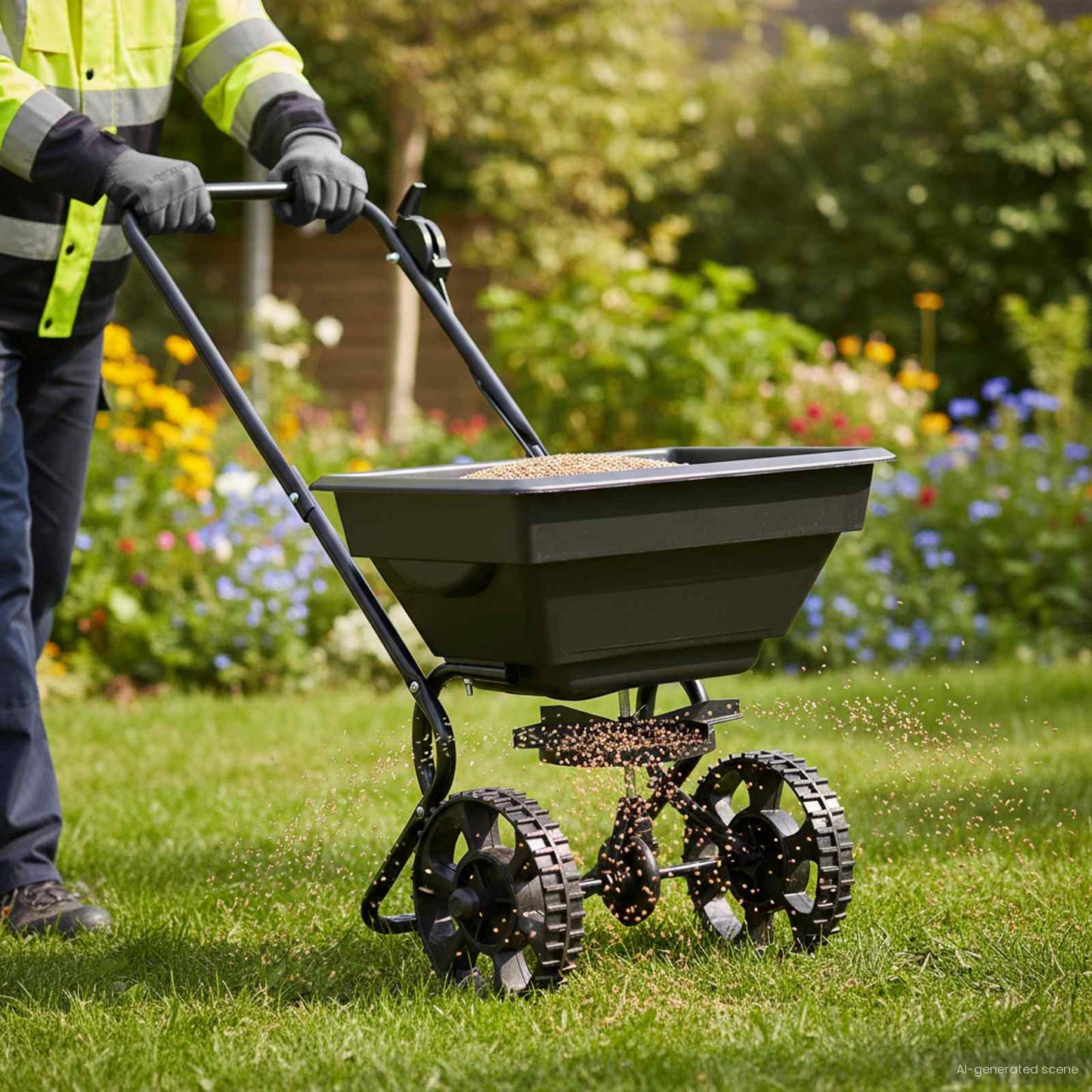 Spreader Black 82 x 46 x 75 cm PVC and Steel