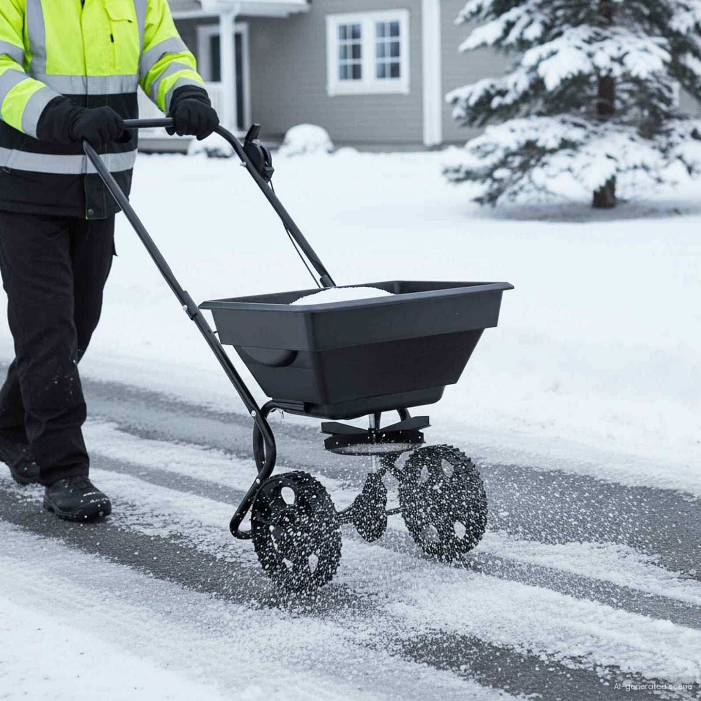 Spreader Black 82 x 46 x 75 cm PVC and Steel